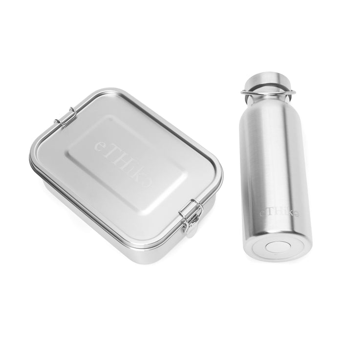 Ethika_Inc gifts & kits Zero Waste Starter Kit: Stainless Steel Lunchbox & Bottle