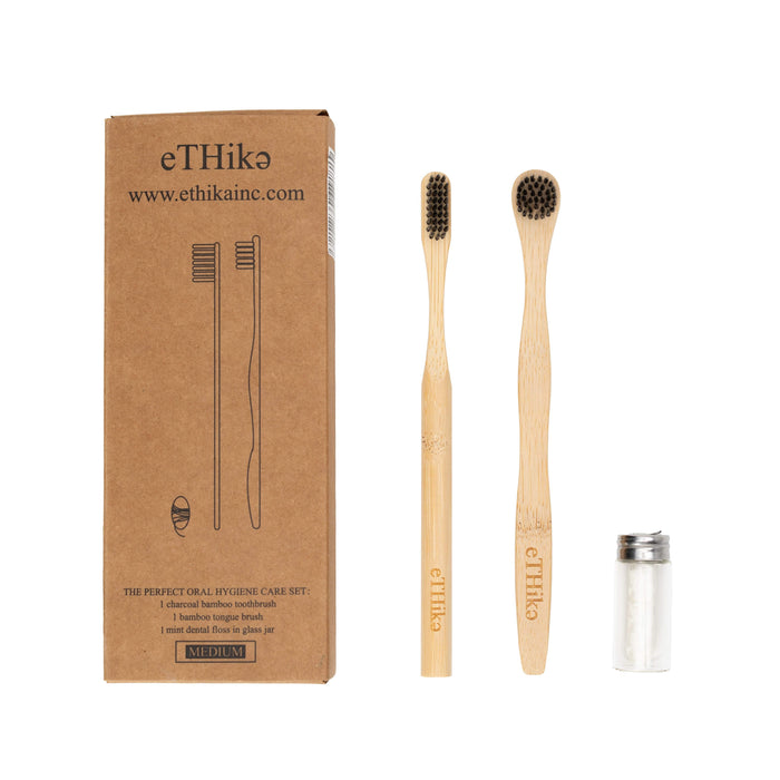 Ethika_Inc Health & Beauty Bamboo Oral Hygiene Care Set 1+1+1