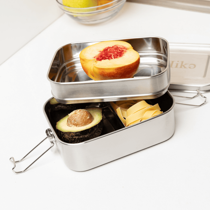 Stainless Steel Lunch Box, 1400ml Leak-proof Lunch Box With 3